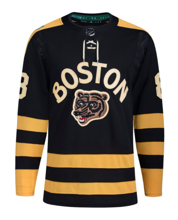 Men's Boston Bruins Custom Black Winter Classic Primegreen Stitched Jersey